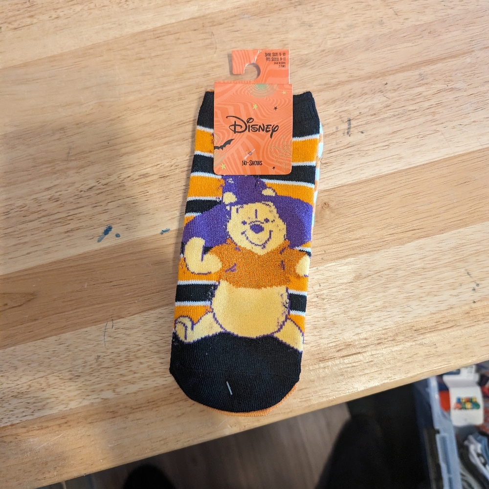 Duo no shows socks Disney Pooh 5-10